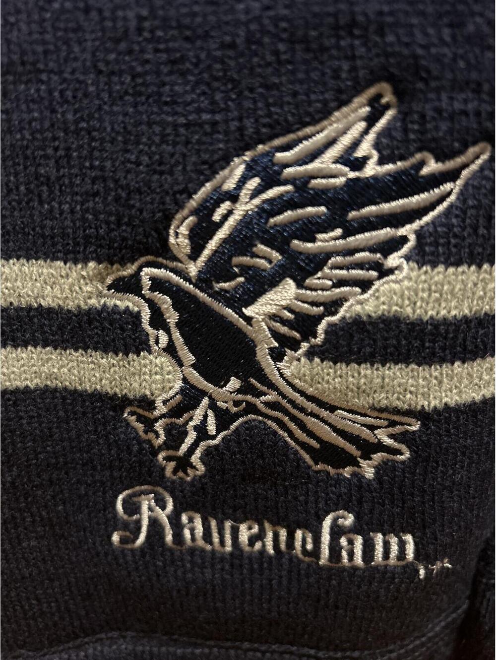 Ravenclaw House Scarf with Embroidered Crest